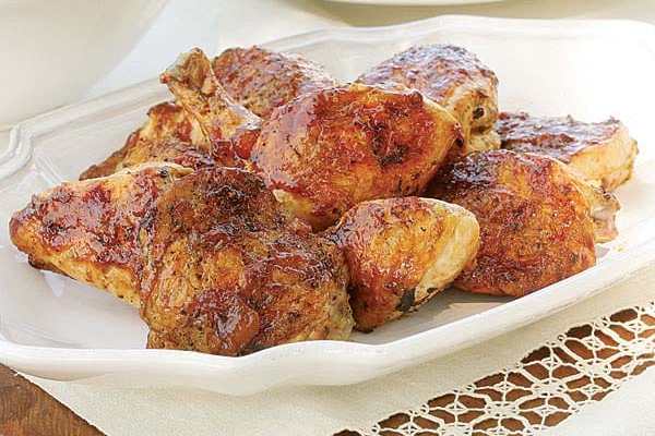 APRICOT-GLAZED GRILLED CHICKEN - FoodWage recipe