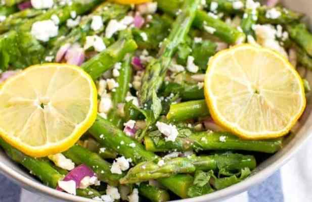 Asparagus Salad with Lemony Dressing - FoodWage recipe