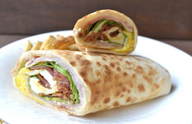 Bacon, Ham And Egg Wrap - FoodWage recipe