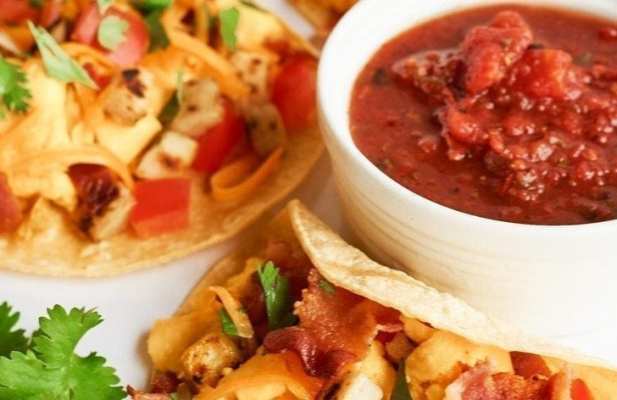 Bacon Potato Breakfast Tacos - FoodWage recipe