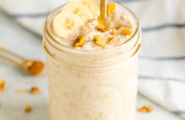 Banana Bread Overnight Oats - FoodWage recipe