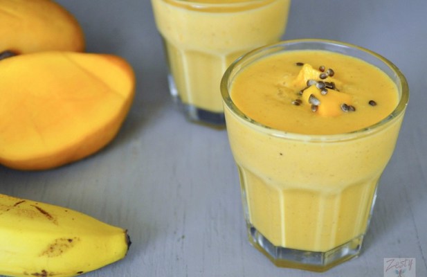 Banana-Mango Oat Smoothie - FoodWage recipe