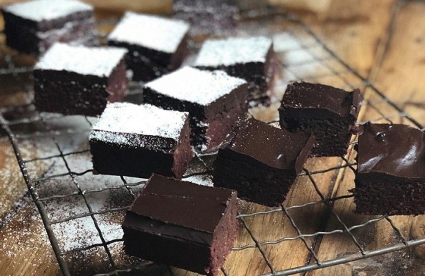 Beet Brownies With Vegan Chocolate Ganache Frosting - FoodWage recipe