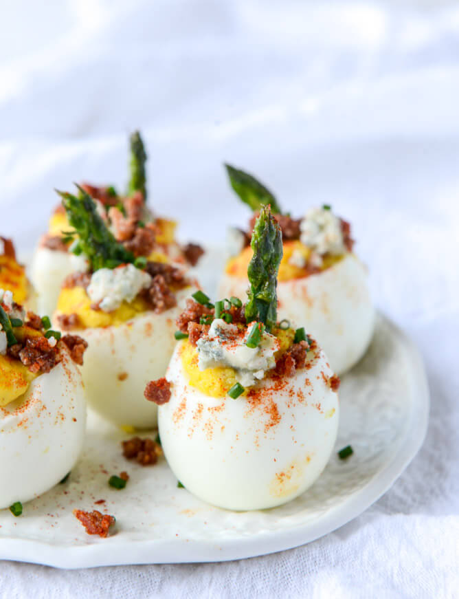 Blue Cheese Deviled Eggs - FoodWage recipe