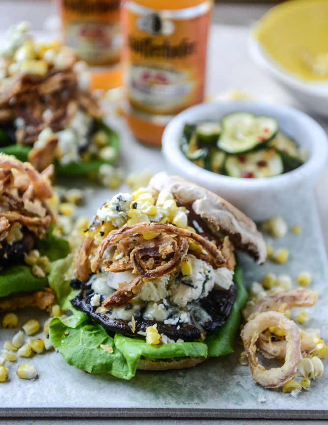 Blue Cheese Portobello Burgers - FoodWage recipe
