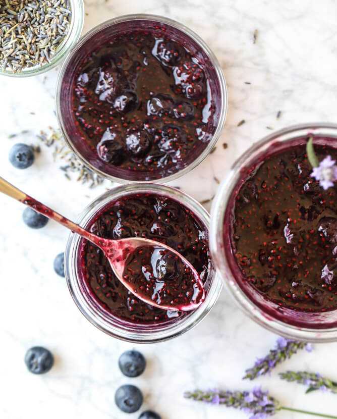 Blueberry Lavender Chia Jam - FoodWage recipe