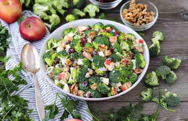 Broccoli Salad With Honey Toasted Walnuts - FoodWage recipe