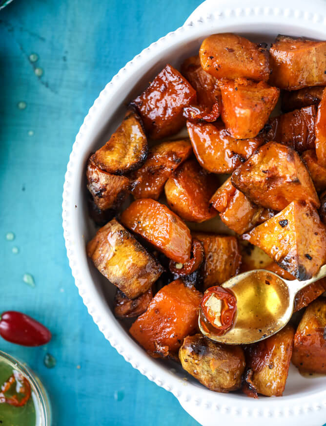 Honey Caramel Sweet Potatoes - FoodWage recipe