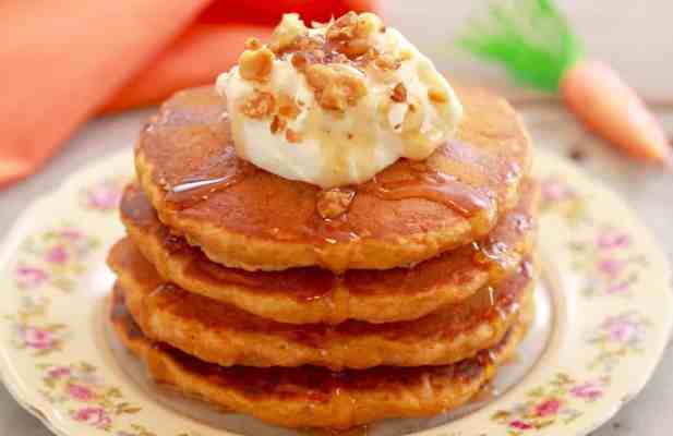 CARROT CAKE PANCAKES - FoodWage recipe