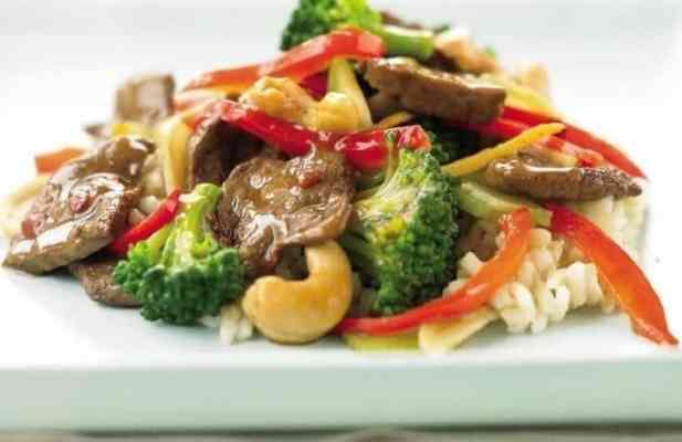 CASHEW BEEF WITH BROCCOLI STIR-FRY - FoodWage recipe