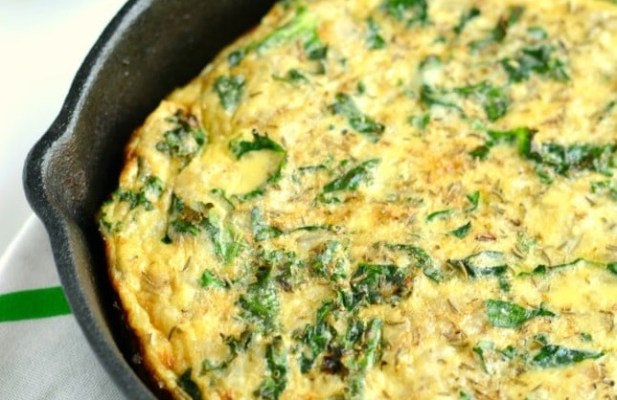 Cauliflower And Greens Frittata - FoodWage recipe