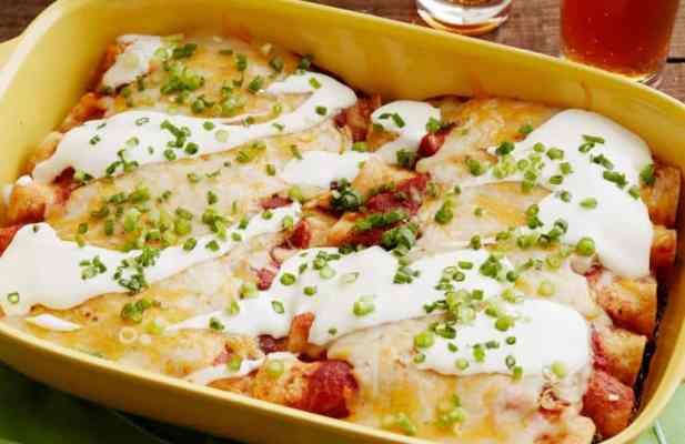 Cheesy Veggie Enchiladas - FoodWage recipe