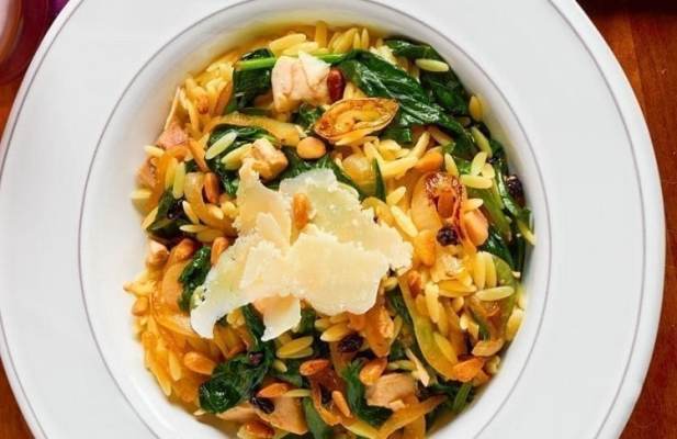 Chicken & Spinach Orzo-Dinner In Under 30 Minutes - FoodWage recipe