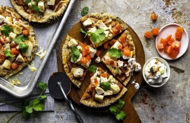 Chicken Tandoori Naan-Zzas - FoodWage recipe