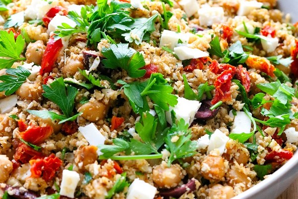 Chickpea & Cauliflower “Rice” Bowl - FoodWage recipe
