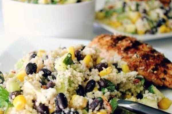 CHILLED BLACK BEAN COUSCOUS SALAD - FoodWage recipe