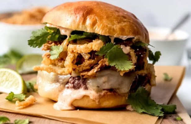 Cilantro Burgers With Sriracha Mayo - FoodWage recipe