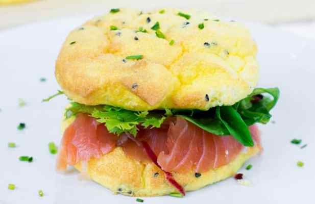Cloud Bread And Lox Sandwiches - FoodWage recipe