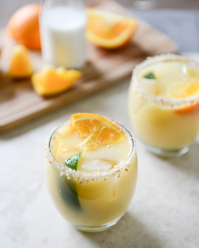 Coconut Creamsicle Margaritas - FoodWage recipe