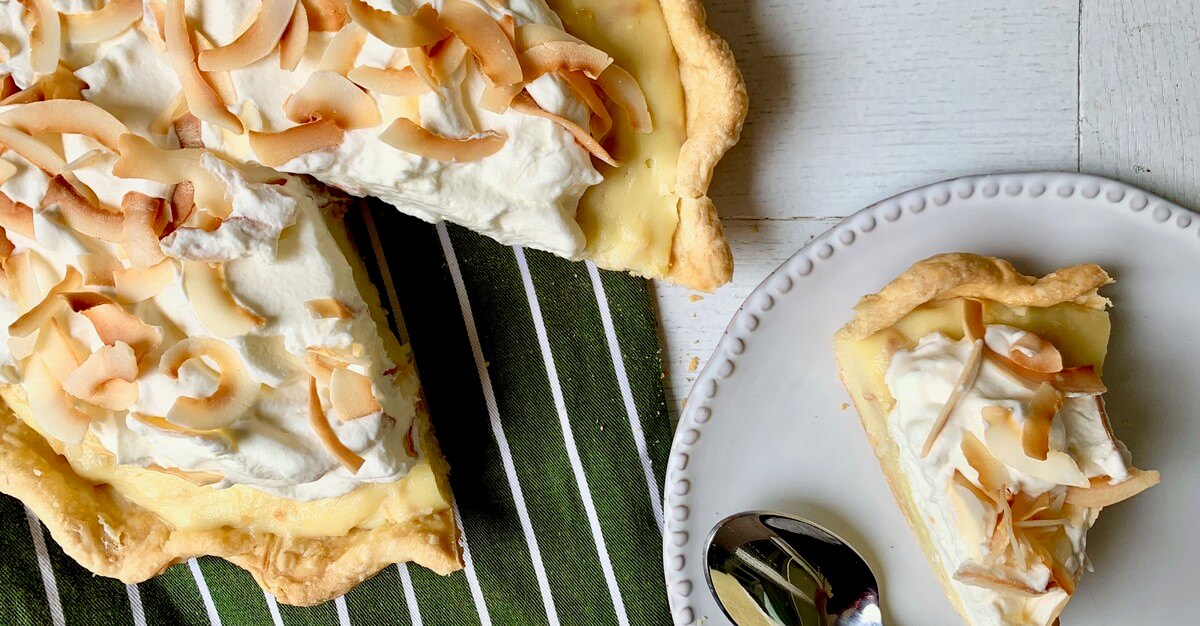 Coconut Custard Pie - FoodWage recipe