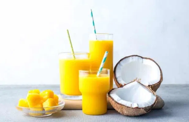Coconut Water Kefir and Mango Smoothies - FoodWage recipe