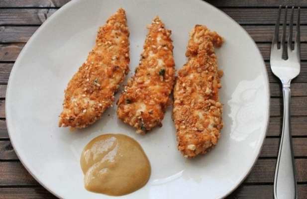 CRISPY BAKED CHICKEN TENDERS - FoodWage recipe