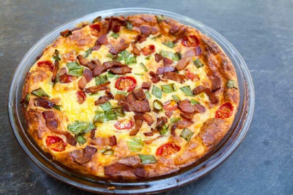 EASY CHEESY CRUSTLESS QUICHE - FoodWage recipe