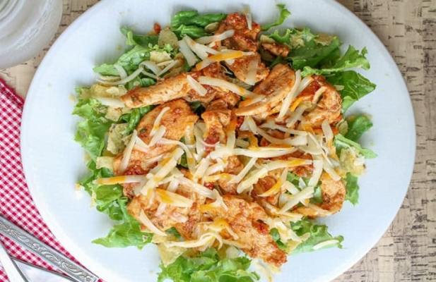 Easy Chicken Taco Salad - FoodWage recipe