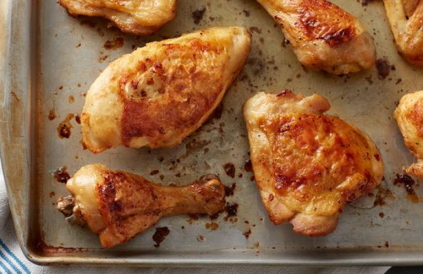 EASY OVEN-FRIED CHICKEN & CREAMED VEGGIES - FoodWage recipe