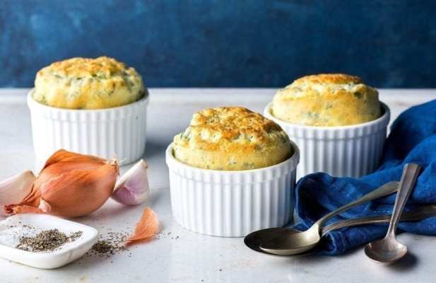 Easy Swiss Chard, Parmesan And Cottage Cheese Soufflé - FoodWage recipe