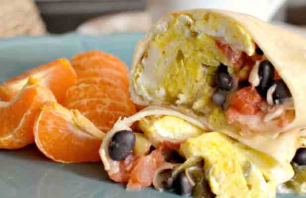 EGG & BEAN BREAKFAST BURRITO - FoodWage recipe
