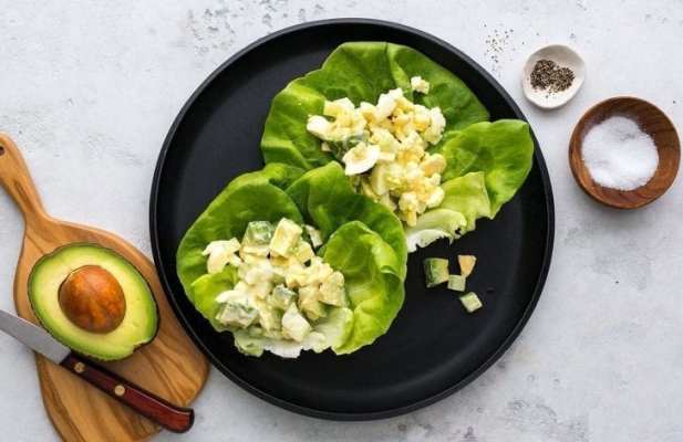Egg Salad Provencal In Lettuce Wraps - FoodWage recipe