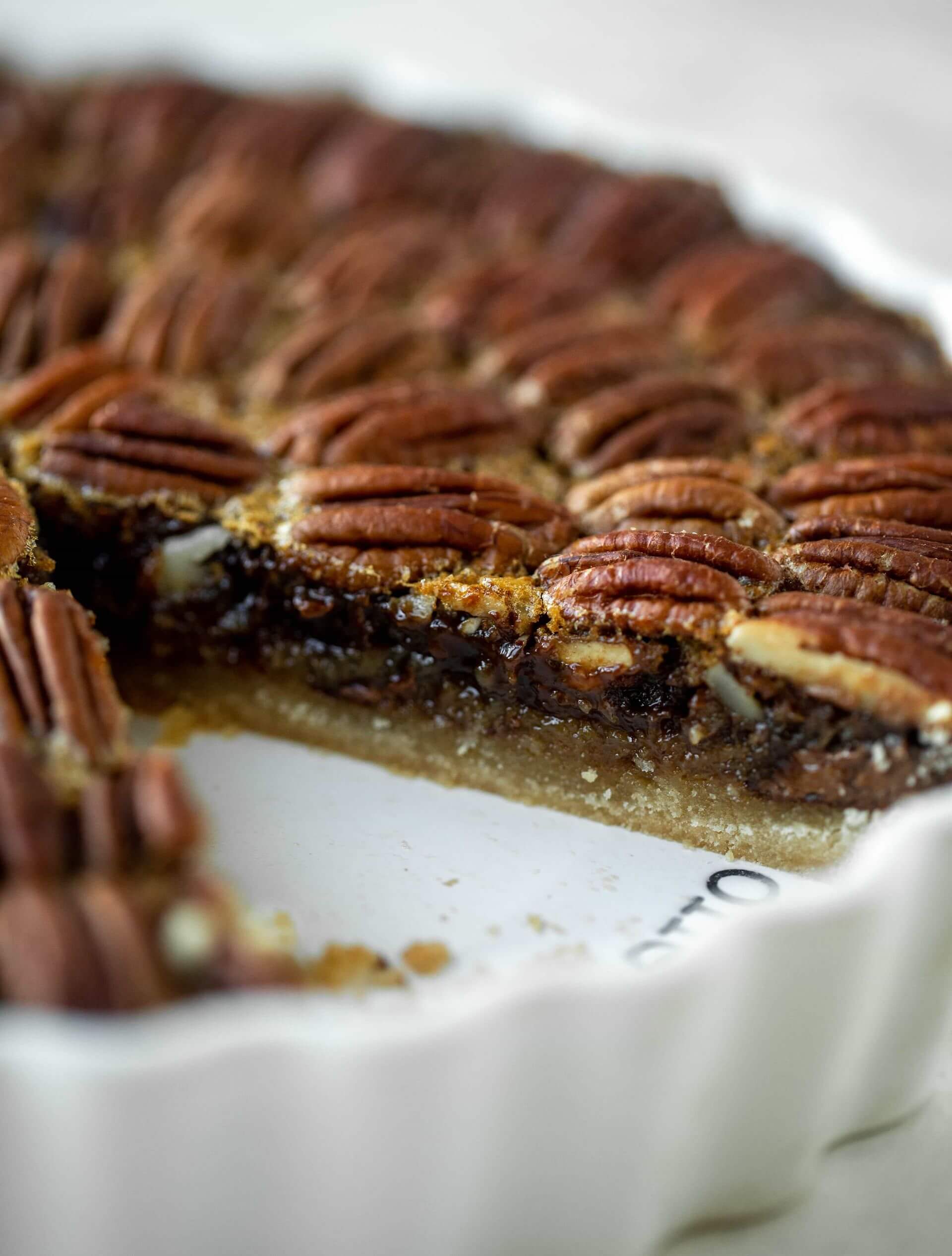 Chocolate Fudge Pecan Tart - FoodWage recipe