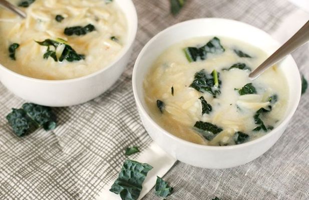 Gingery Avgolemono Soup With Kale - FoodWage recipe
