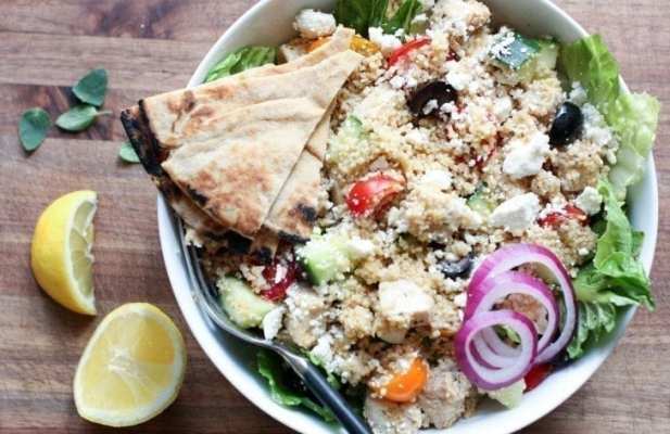 Greek Chicken Couscous Bowl - FoodWage recipe