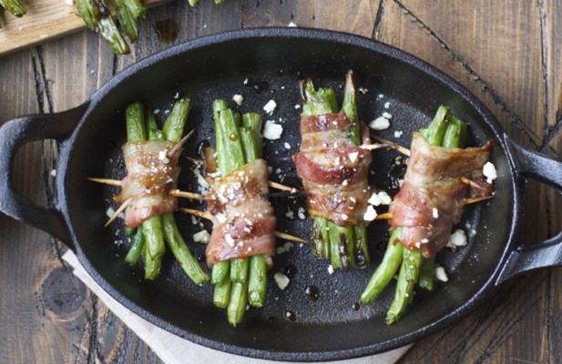 Grilled Bacon Wrapped Green Beans - FoodWage recipe