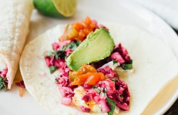 Grilled Fish Tacos & Honey Dijon Cabbage Slaw - FoodWage recipe