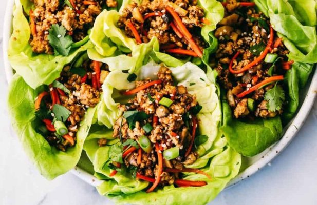 GROUND TURKEY LETTUCE WRAPS - FoodWage recipe