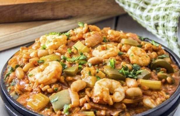 HEALTHY SHRIMP JAMBALAYA - FoodWage recipe