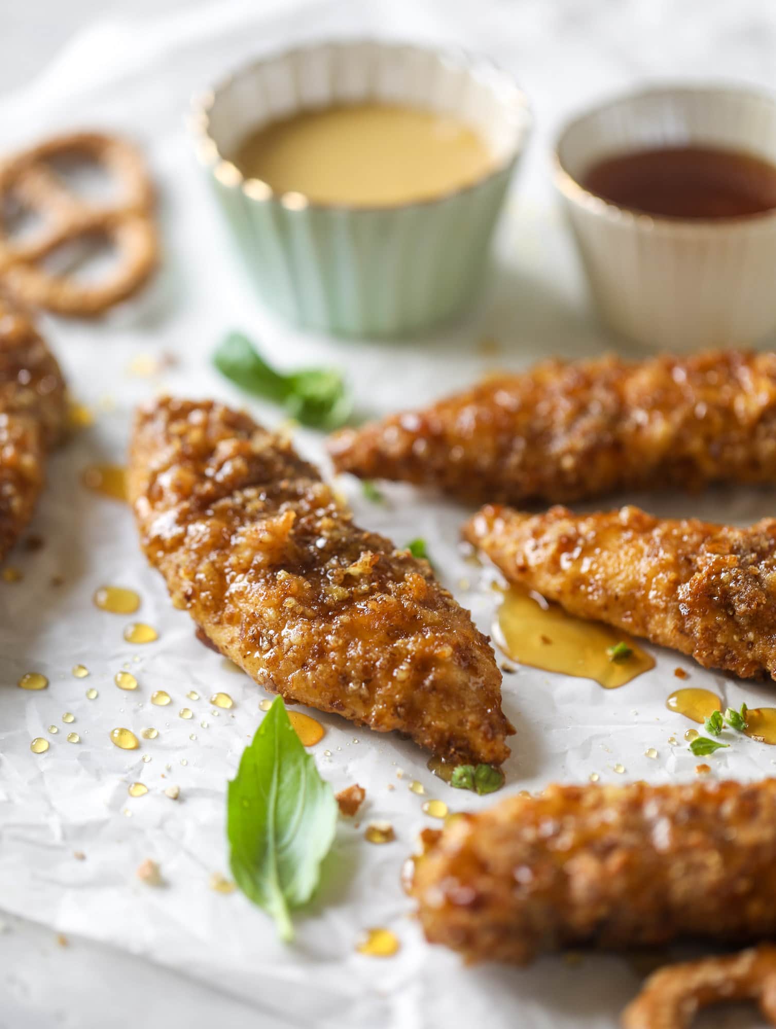 Honey Pretzel Chicken Fingers - FoodWage recipe