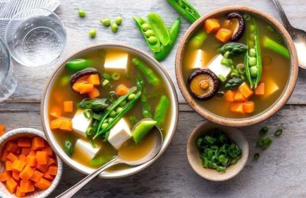 Hot And Sour Soup With Asparagus And Tofu - FoodWage recipe