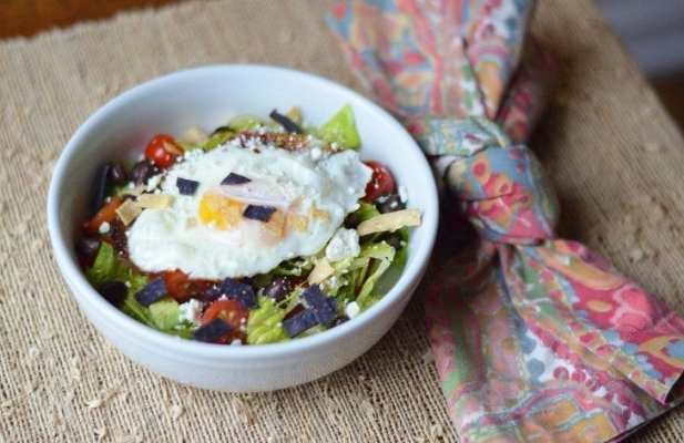 Huevos Rancheros-Inspired Chopped Salad - FoodWage recipe