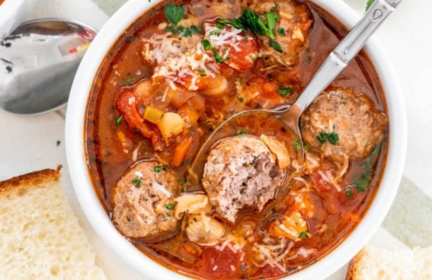 Italian Meatball Soup - FoodWage recipe