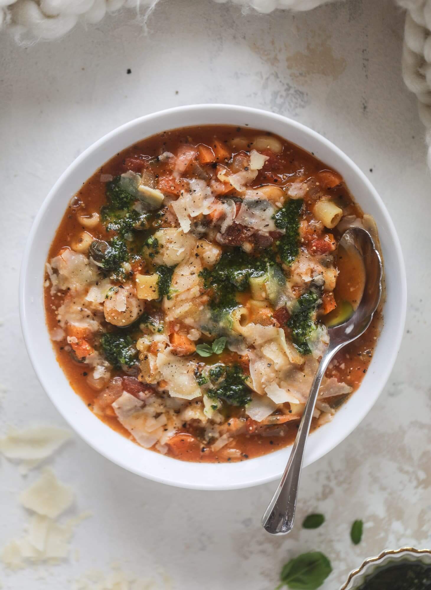 Kale Pesto Minestrone - FoodWage recipe