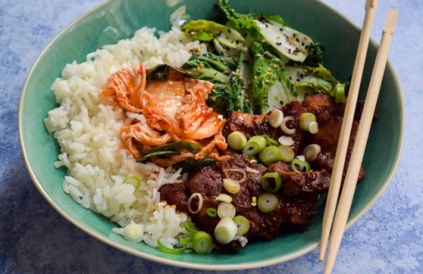 Korean Chicken Rice Bowl - FoodWage recipe