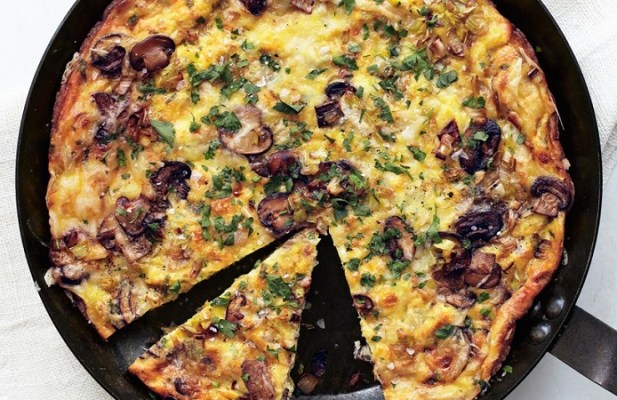 LEEK, BROCCOLI AND MUSHROOM FRITTATA - FoodWage recipe