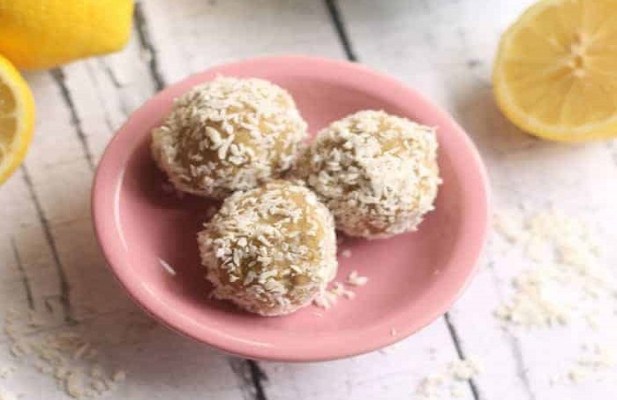 Lemon Coconut Protein No-Bake Bites - FoodWage recipe