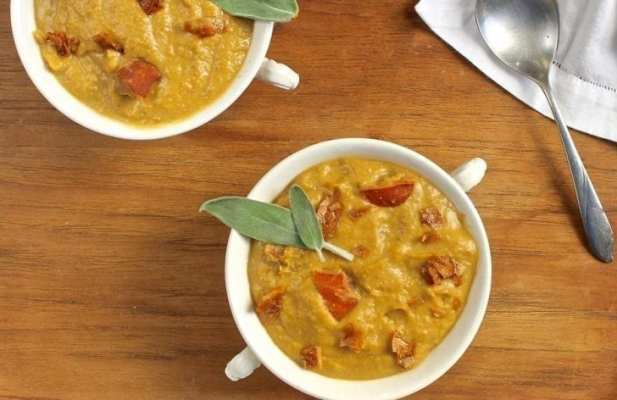 LIGHTEN UP CREAMY SOUPS AND STEWS AND A SQUASH CHOWDER RECIPE! - FoodWage recipe