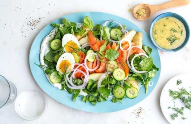 Lox Breakfast Salad - FoodWage recipe