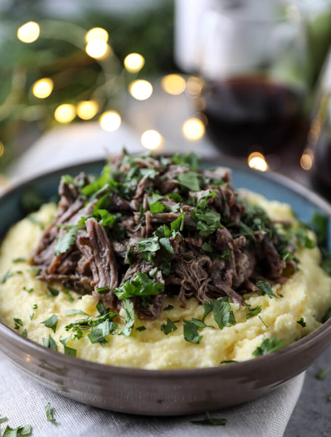 Mascarpone Polenta Short Ribs - FoodWage recipe